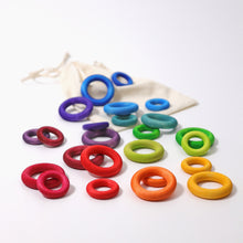 Load image into Gallery viewer, Grimm’s Building Rings Rainbow - The Sensory Studio