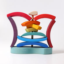 Load image into Gallery viewer, Grimm's Stacking Tower Boat - The Sensory Studio