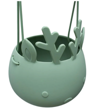 Load image into Gallery viewer, We Might Be Tiny Christmas Reindeer Basket: Sage: On Sale was $35 - The Sensory Studio