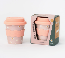 Load image into Gallery viewer, Chino Club Babychino Cup: Pink Daisy 4oz - The Sensory Studio