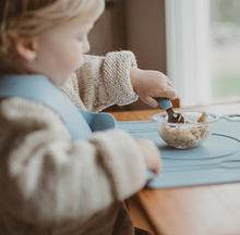 Load image into Gallery viewer, Montessori Mates Soft Grip Toddler Cutlery Set: Almond Sand - The Sensory Studio