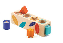 Load image into Gallery viewer, Djeco Wooden Boita Basic Shape Sorter - The Sensory Studio