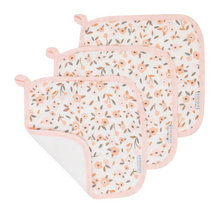 Load image into Gallery viewer, Organic Wash Cloth 3pk - Floral Bouquet - The Sensory Studio