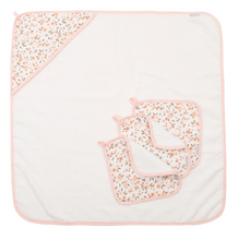 Load image into Gallery viewer, Organic Hooded Towel - Floral Bouquet - The Sensory Studio