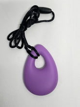 Load image into Gallery viewer, Chubuddy Bud Oval Chew Necklace: Lilac/Purple - The Sensory Studio