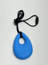 Load image into Gallery viewer, Chubuddy Bud Oval Chew Necklace: Sky Blue - The Sensory Studio