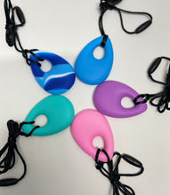 Load image into Gallery viewer, Chubuddy Bud Oval Chew Necklace: Lilac/Purple - The Sensory Studio