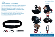 Load image into Gallery viewer, Therapy Sensory Lycra Swing Large with 360 Swivel: Black - The Sensory Studio