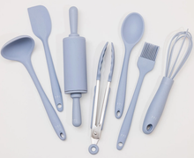 Load image into Gallery viewer, Montessori Mates Mini Chef Kids Kitchen Set - Silicone | Blue - The Sensory Studio