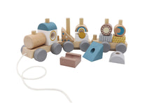 Load image into Gallery viewer, Wooden Stacking Block Train - Pastel - The Sensory Studio
