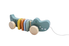 Load image into Gallery viewer, Wooden Pull A Long Crocodile - The Sensory Studio