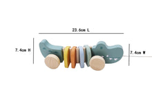 Load image into Gallery viewer, Wooden Pull A Long Crocodile - The Sensory Studio