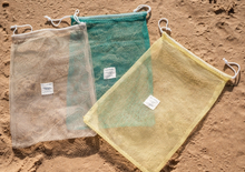Load image into Gallery viewer, Coast Kids: Noosa Beach Toy Bag: Green - The Sensory Studio