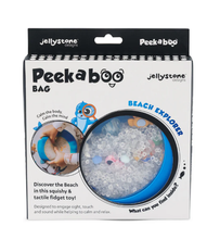 Load image into Gallery viewer, Jellystone Designs Peekaboo Sensory Bag: Beach (Blue) - The Sensory Studio