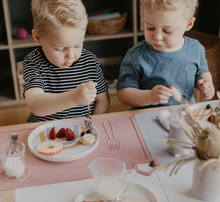 Load image into Gallery viewer, Montessori Mates Silicone Placemat: Grey - The Sensory Studio