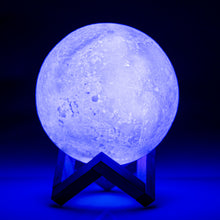 Load image into Gallery viewer, Lil Dreamers Moon Touch Lamp: White: On Sale was $39.95 - The Sensory Studio