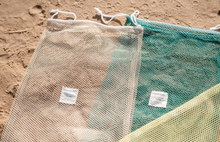 Load image into Gallery viewer, Coast Kids: Noosa Beach Toy Bag: Green - The Sensory Studio