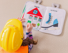 Load image into Gallery viewer, Curious Columbus: Fabric Activity Book - When I Grow Up - The Sensory Studio