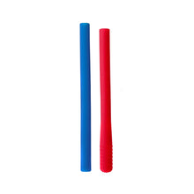 Load image into Gallery viewer, Chewigem Pencil covers - Blue/Red 4 Pack - The Sensory Studio
