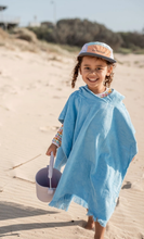 Load image into Gallery viewer, Coast Kids: Ningaloo Beach Towel: Blue (1-4 Years)