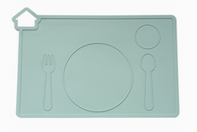 Load image into Gallery viewer, Montessori Mates Silicone Placemat: Green - The Sensory Studio
