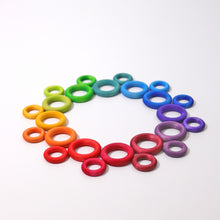 Load image into Gallery viewer, Grimm’s Building Rings Rainbow - The Sensory Studio