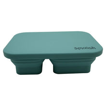 Load image into Gallery viewer, Smoosh Silicone Collapsible Lunch Box: Teal: On Sale was $29.95 - The Sensory Studio