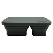 Load image into Gallery viewer, Smoosh Silicone Collapsible Lunch Box: Grey: On Sale was $29.95 - The Sensory Studio