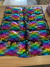 Load image into Gallery viewer, Weighted Lap Pad 1.5kg: Rainbow Sequin - The Sensory Studio