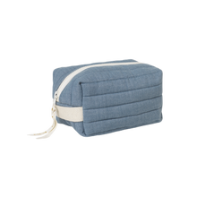 Load image into Gallery viewer, Fabelab Quilted Toiletry Bag - Chambray Blue: On Sale Was $42.95 - The Sensory Studio