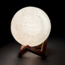 Load image into Gallery viewer, Lil Dreamers Moon Touch Lamp: White: On Sale was $39.95 - The Sensory Studio