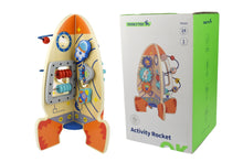 Load image into Gallery viewer, Tooky Toy Wooden Activity Rocket - Busy Board - The Sensory Studio