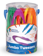 Load image into Gallery viewer, Learning Resources Jumbo Tweezers 12 Pack - The Sensory Studio