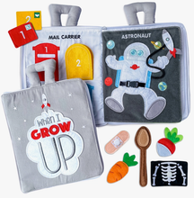 Load image into Gallery viewer, Curious Columbus: Fabric Activity Book - When I Grow Up - The Sensory Studio