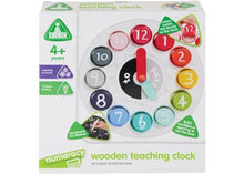 Load image into Gallery viewer, ELC - Wooden Teaching Clock: On Sale was $49.95 - The Sensory Studio