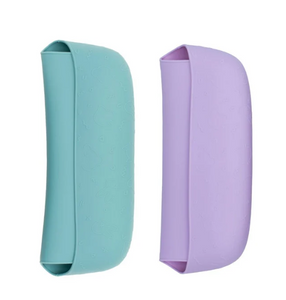 We Might be Tiny: Catchie Silicone Bibs 2 Pack: Lilac / Pistachio