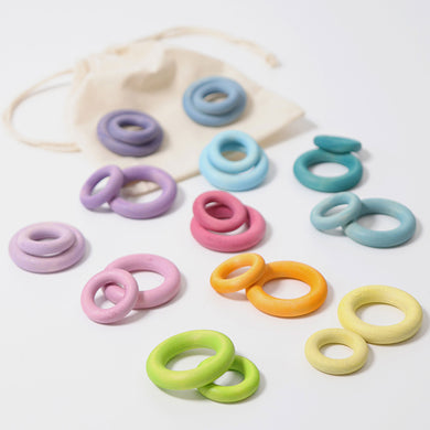 Grimm's Building Rings Pastel - The Sensory Studio