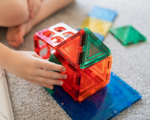 Learn & Grow Toys: Magnetic Tiles: 110 Piece Set