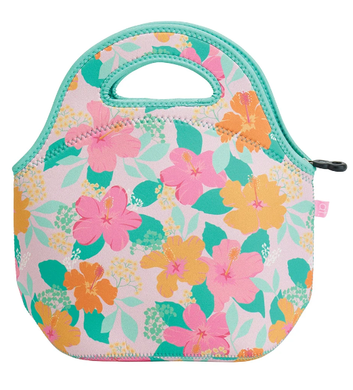 Annabel Trends Neoprene Lunch Bag - Hibiscus