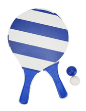 Load image into Gallery viewer, Annabel Trends Beach Bat and Ball Set: Blue Stripe