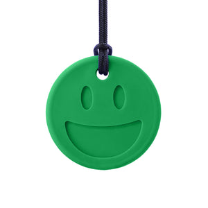 ARK Therapeutic Smiley Face Chewmoji Chew Necklace: Forest Green XXT