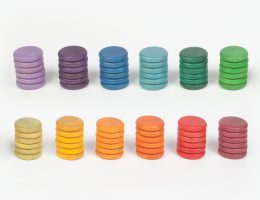 Grapat Coins 12 Colours, 72 Pieces