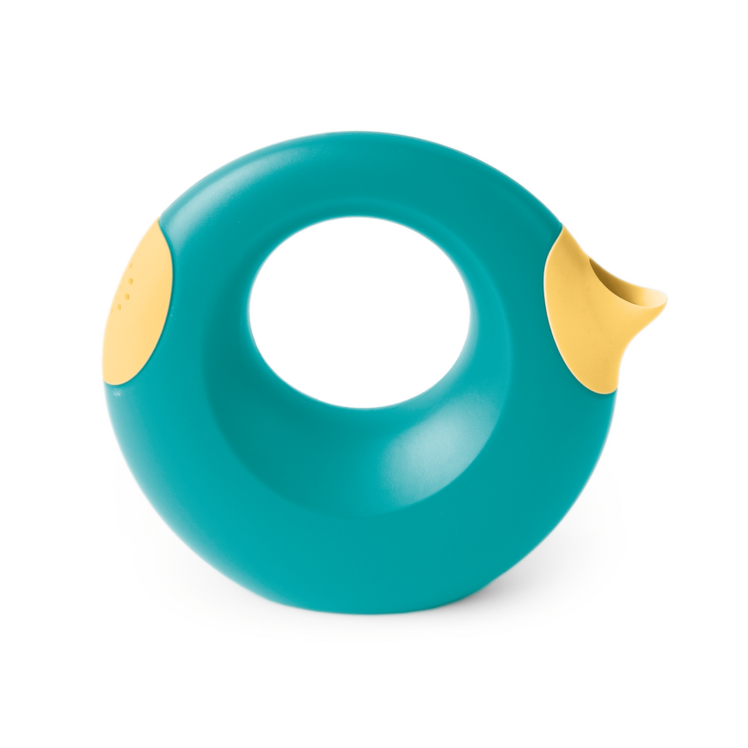 Quut Cana Large Watering Can Lagoon Blue & Yellow - The Sensory Studio