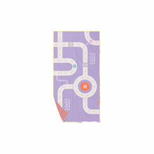 Load image into Gallery viewer, Quut Playtowel Beach Towel: Roads Lavender