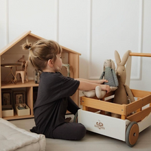 Load image into Gallery viewer, Kinderfeets Wooden Cargo Walker - White