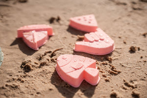 Coast Kids: Shelly Beach Sand Moulds - Rose Pink