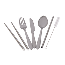 Load image into Gallery viewer, Appetito Eco Travellers Stainless Steel 6 Piece Cutlery Set