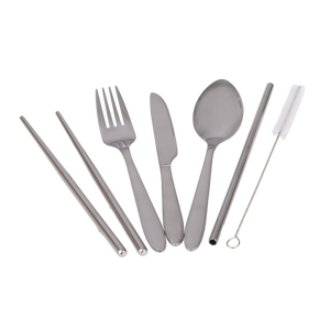 Appetito Eco Travellers Stainless Steel 6 Piece Cutlery Set