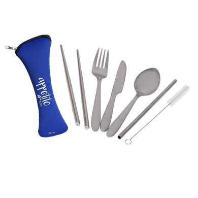 Appetito Eco Travellers Stainless Steel 6 Piece Cutlery Set