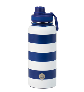 Watermate Stainless Drink Bottle 950ml: Navy Stripe